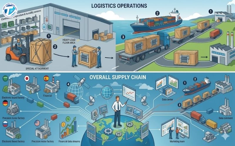 Phân tích thực tế: Sự khác biệt giữa Logistics và Supply Chain trong vận hành